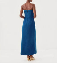 Lilly Pulitzer Anasophia Maxi Dress in starlight navy - women's dress - alternate view