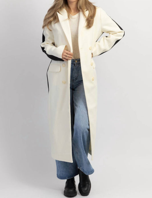 UPPER EAST COLOR BLOCK COAT