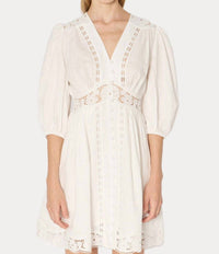 Berenice - Roodie Lace Embroidered Mini Dress