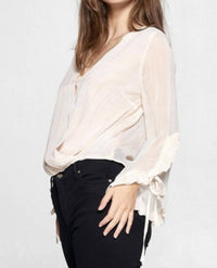 Strut & Bolt - Belgin ruffled wrap blouse