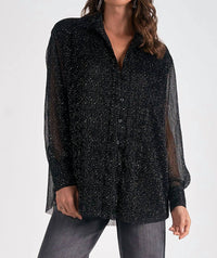 Elan - Sparkle Long Sleeve Top