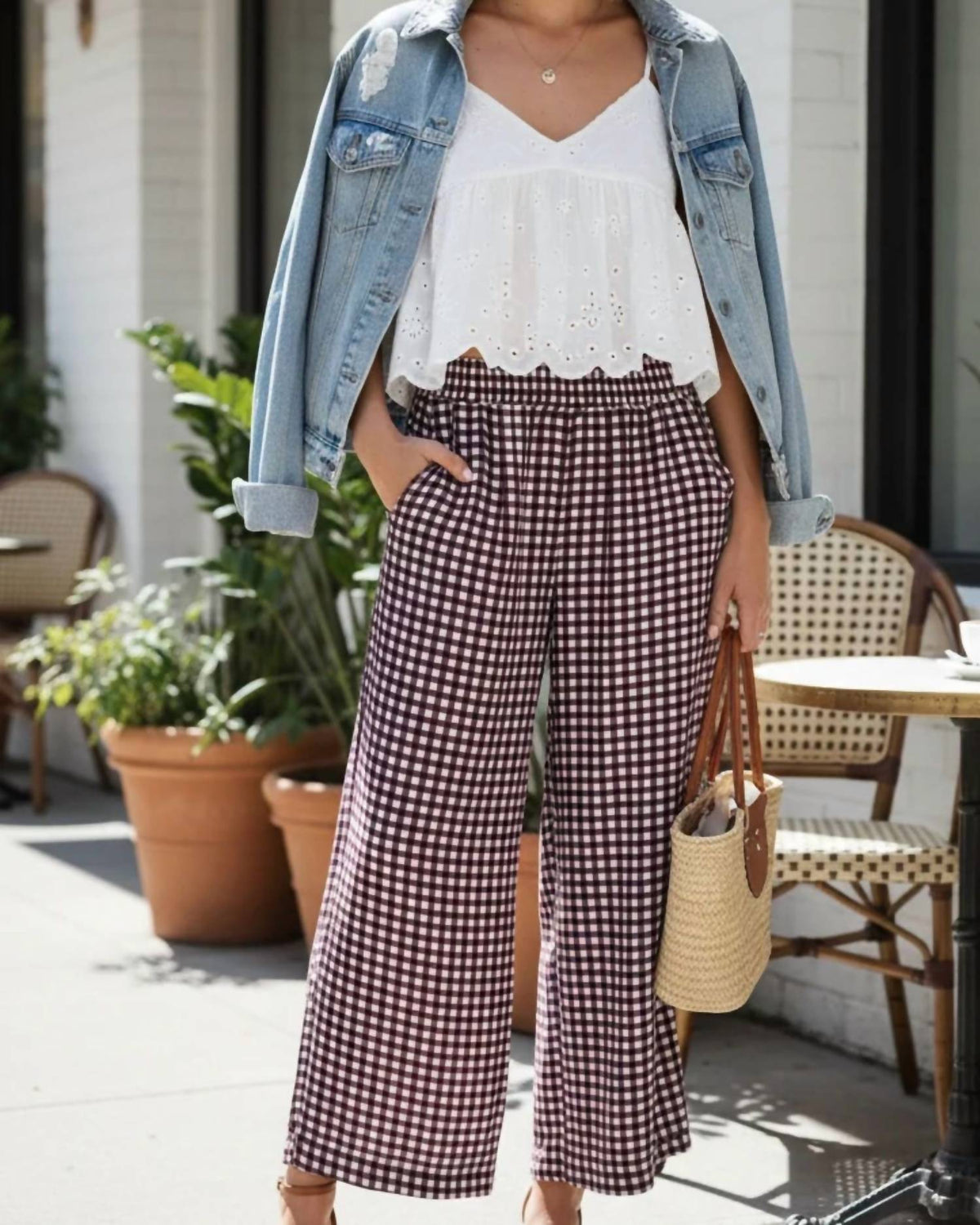 Umgee - Picnic Perfection Gingham Fall Set