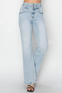Risen - High Rise Ankle Straight Jeans