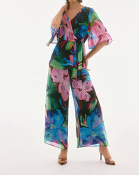 Joseph Ribkoff - Floral Chiffon Peplum Top