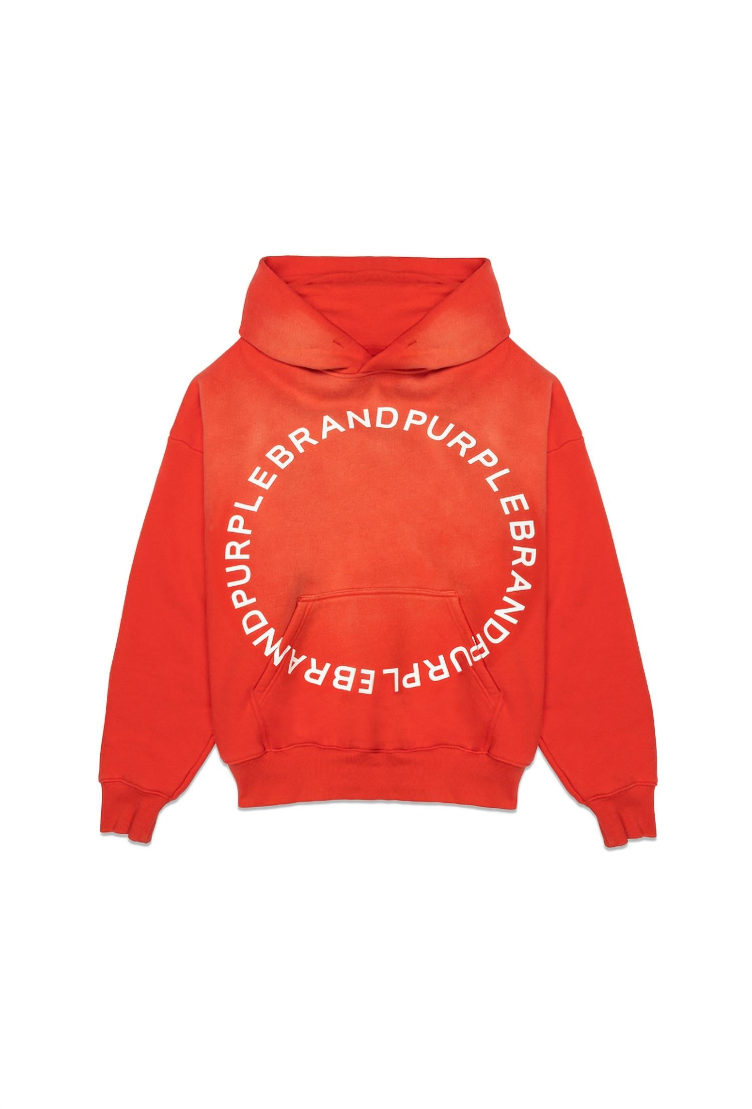 Purple Brand - Fleece Circle Wordmark Hoodie
