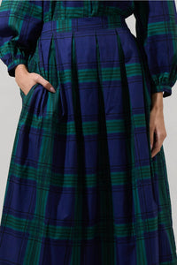 Sugarlips - Harrisville Plaid A-Line Maxi Skirt