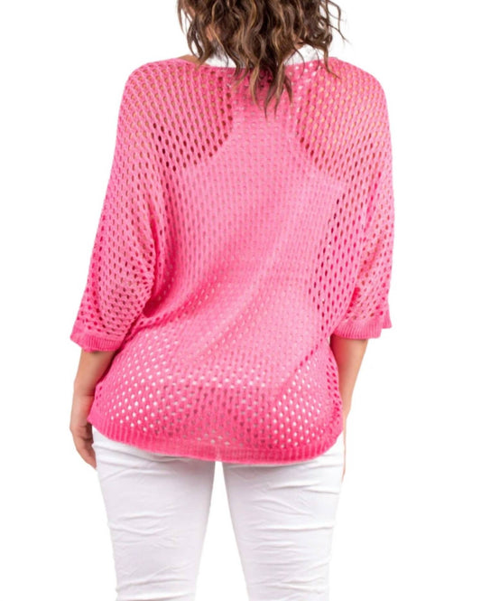 Gigi Moda - Knit Mesh Sweater