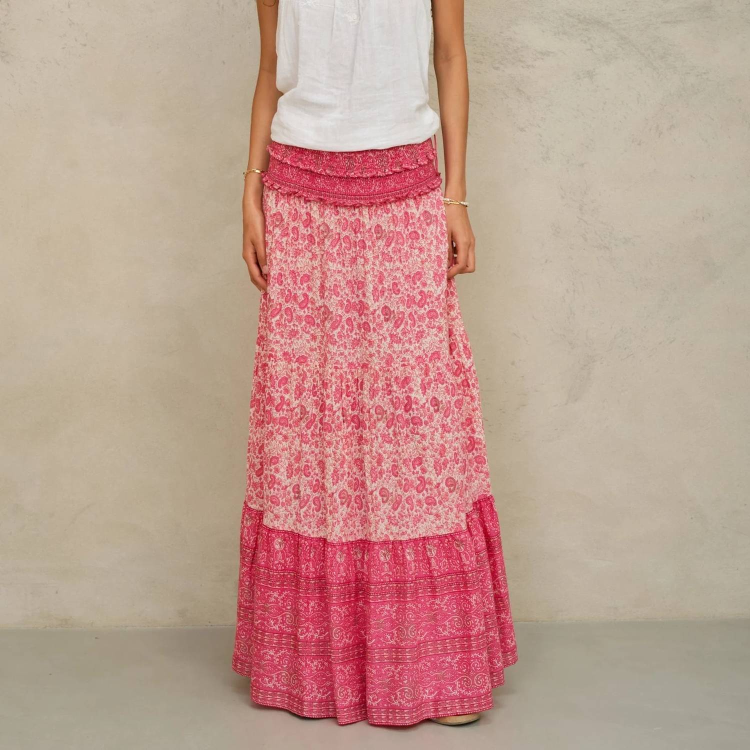 M.A.B.E. - Esti Print Maxi Skirt
