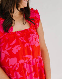 Thml - Ruffle Strap Floral Tiered Maxi Dress