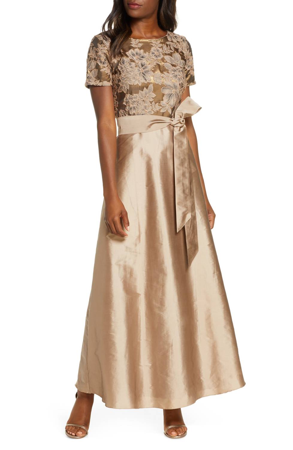 Pisarro Nights - Beaded Taffeta Gown