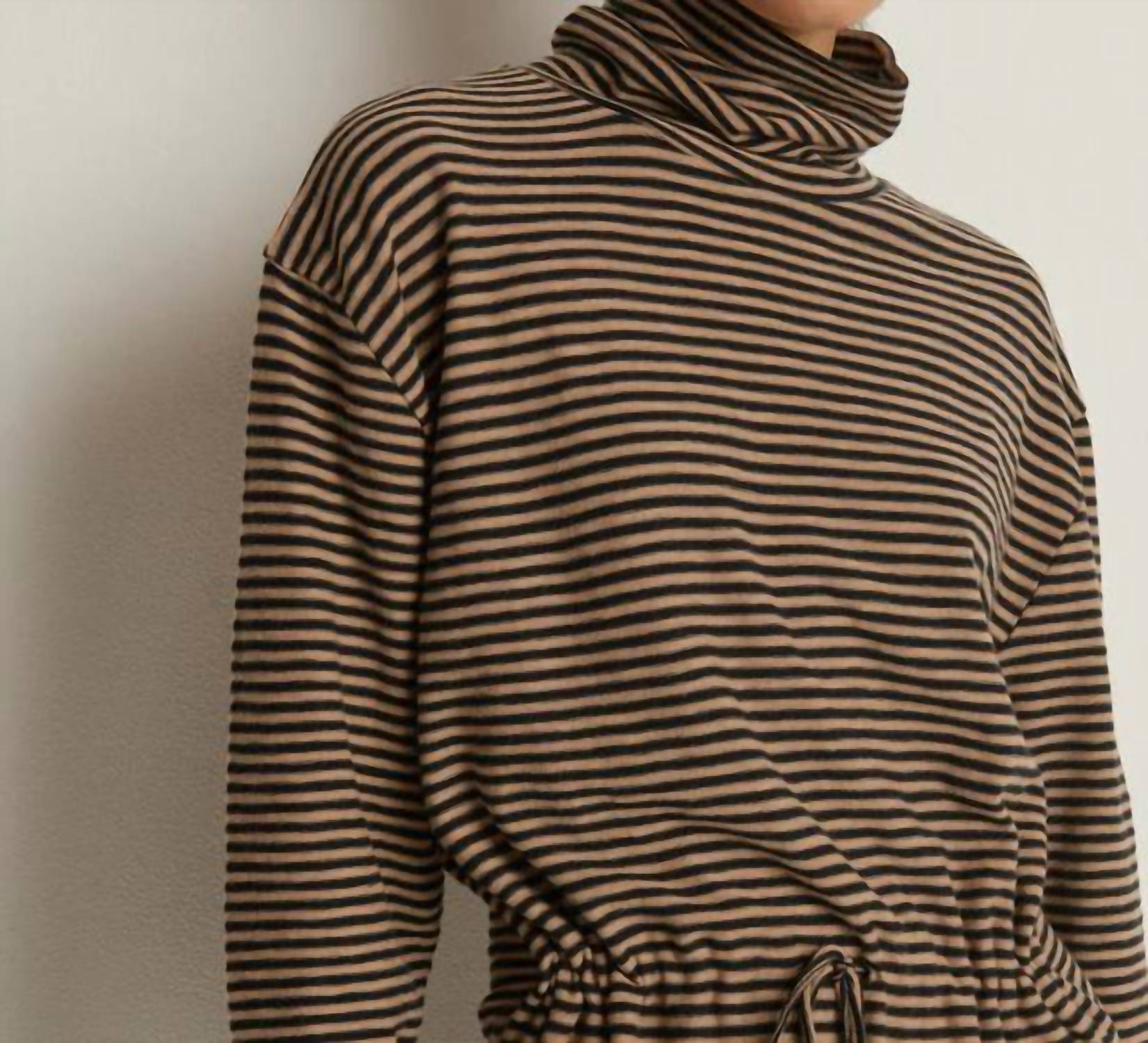 Nation LTD Mariel Dress in mini cocoa stripe - women's dress - view 5