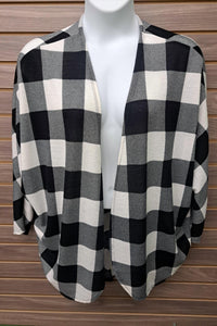 Perfect Peach - Women's Plaid Cardigan