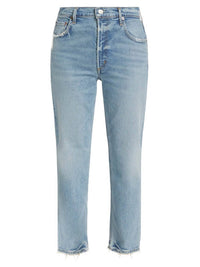 Agolde - Women's Kye Mid-rise Stretch Straight-leg Jeans