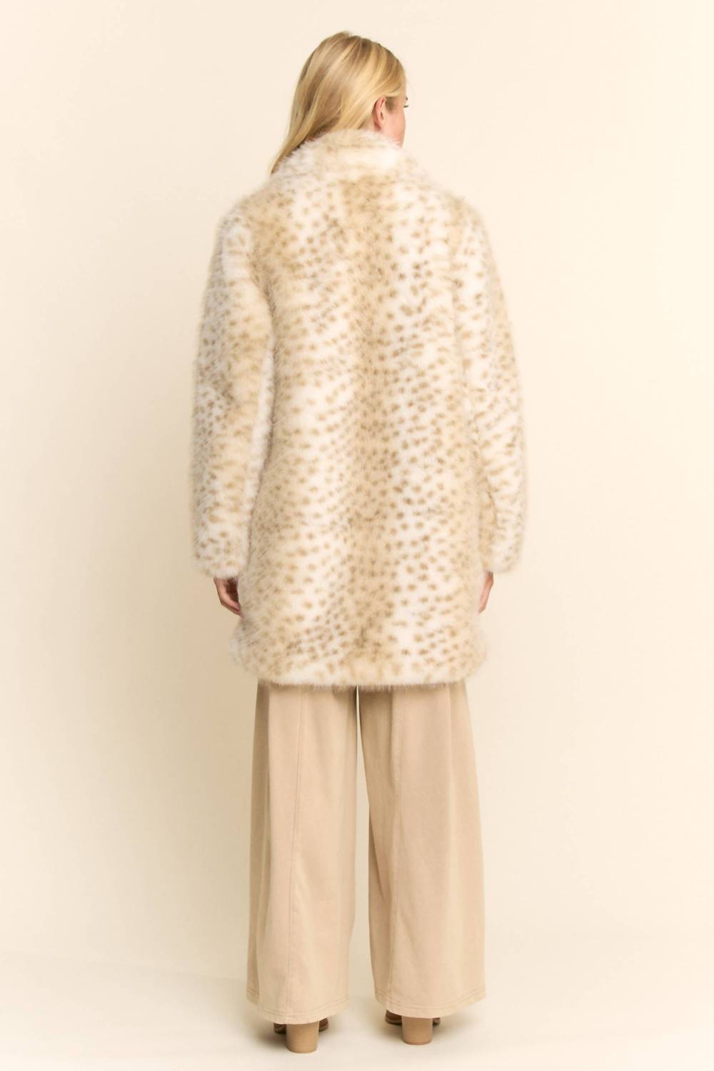 Davi & Dani - TRICOLOR FAUX FUR COAT