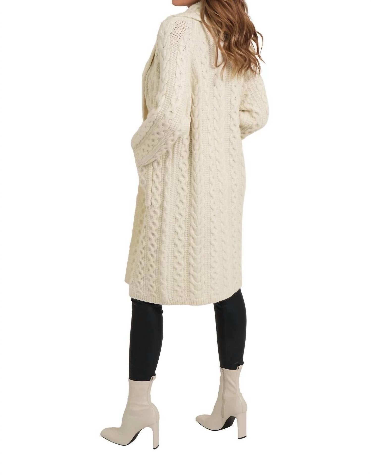 Love Token - Travis Cable Knit Cardigan