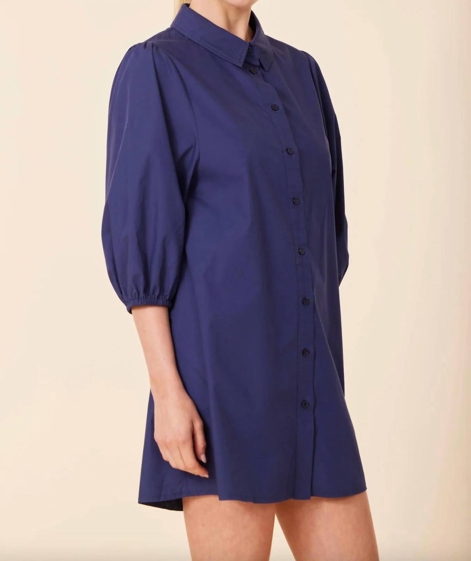 Dolce Cabo - Women's Poplin Exaggerated Sleeve Dress