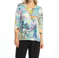 Jess & Jane - Kelly Burnout Sublimation Top