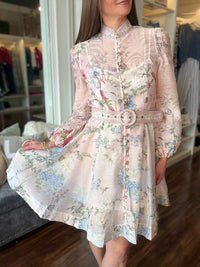 Beulah - High Collar Floral Dress