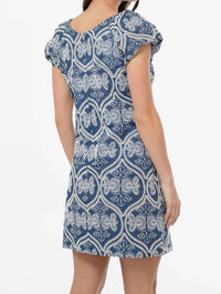 Greylin - Teagan Embroidered Shift Mini Dress