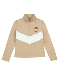 Ape The Great - Women's Monkey Bear Half-zip Up Top