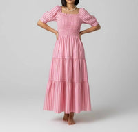 She + Sky - Gia Stripe Midi Dress