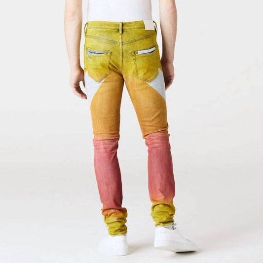 Purple Brand - Purple Brand Multi Bright Color Coated Diagonal Jean