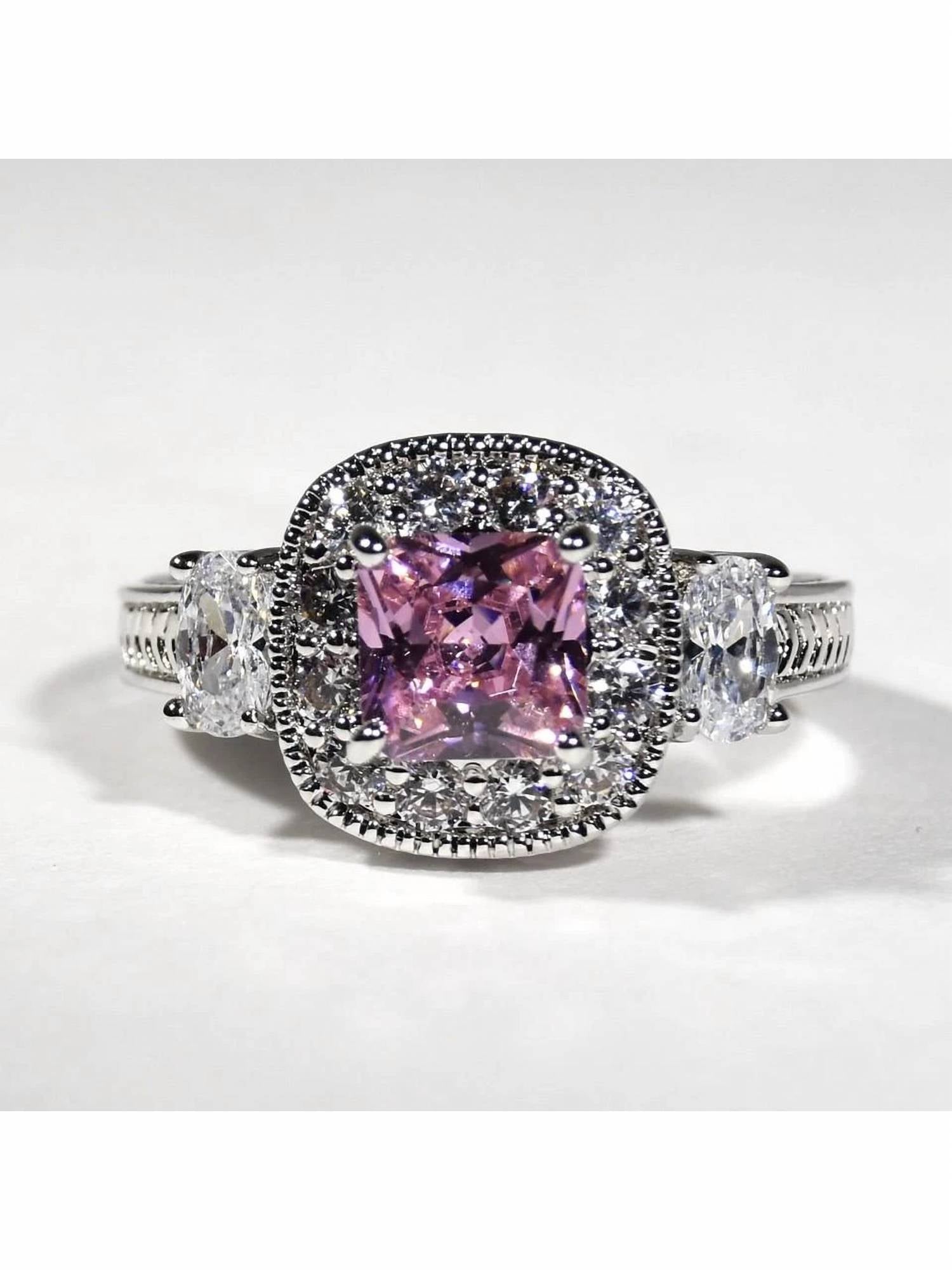 FAIRE Cubic Zirconia & Crystal Ring in pink - women's jewelry