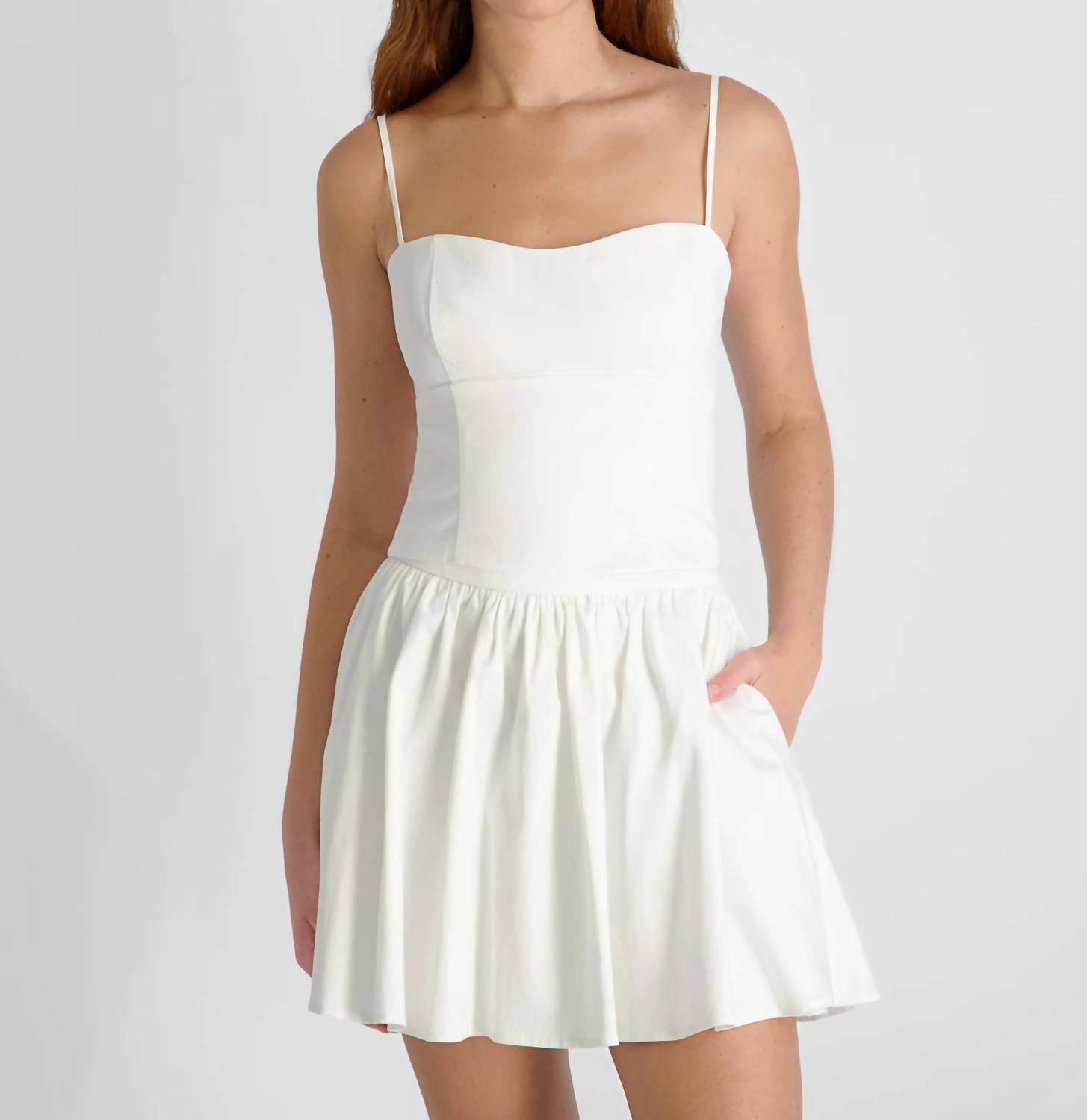 French Connection - Cotton Sateen Bustier Cami
