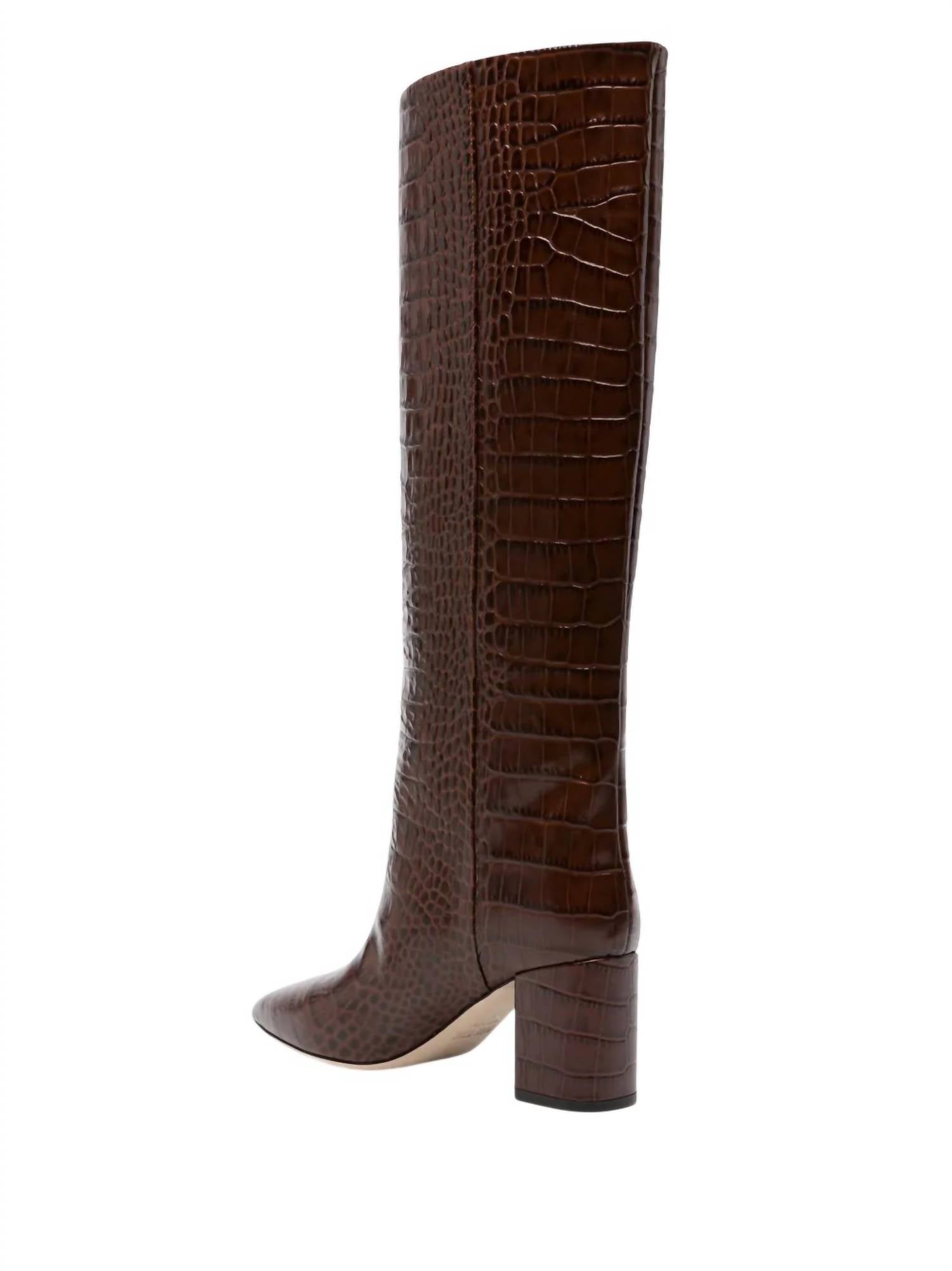 Paris Texas Women's Stiletto 70mm Boots in ciccolato - women's shoe - alternate view