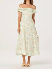 Astr - Alannah Off The Shoulder Midi Dress