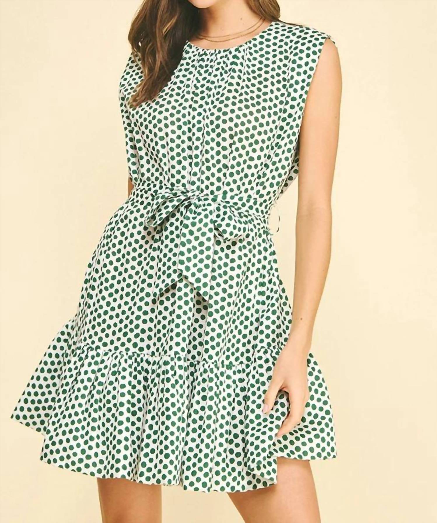 Pinch - Polka Dot Tiered Mini Dress