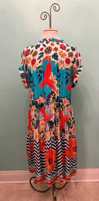Shana Apparel - Women's Button-up Midi Dress