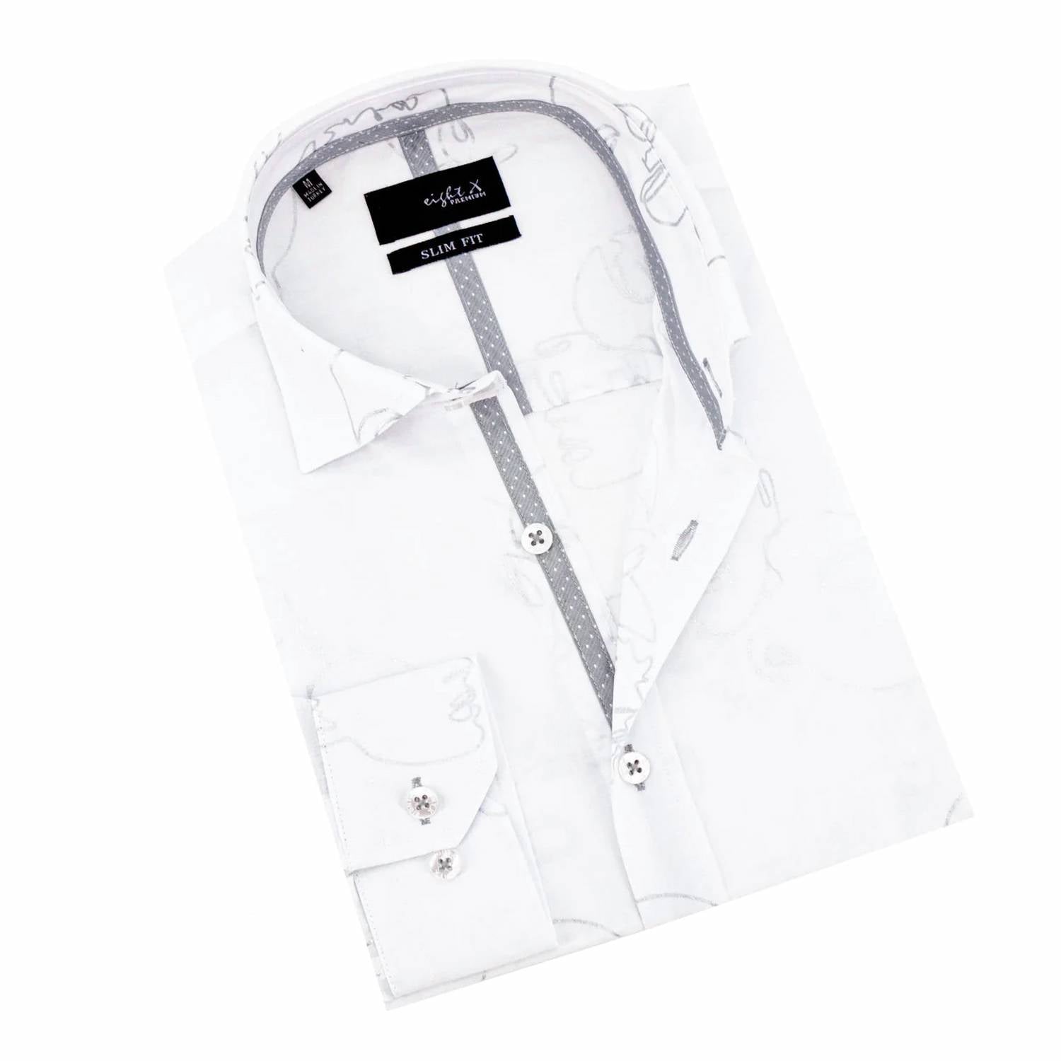 Eight X - Men's Faces Button Down Shirt