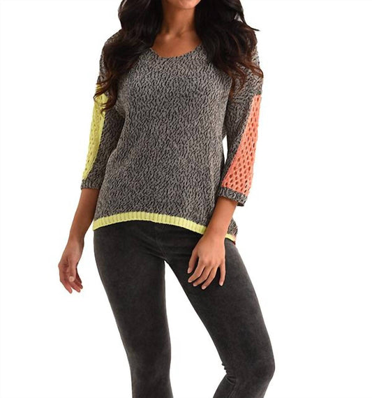 Tracy Color Block Crochet Top