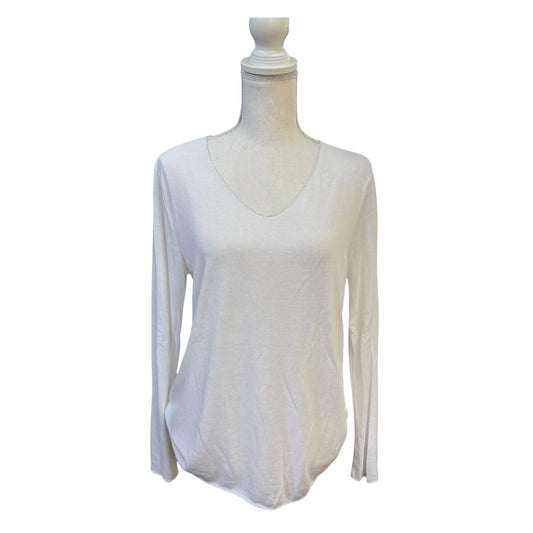Made In Italy - Women's Long Sleeved V-neck Top