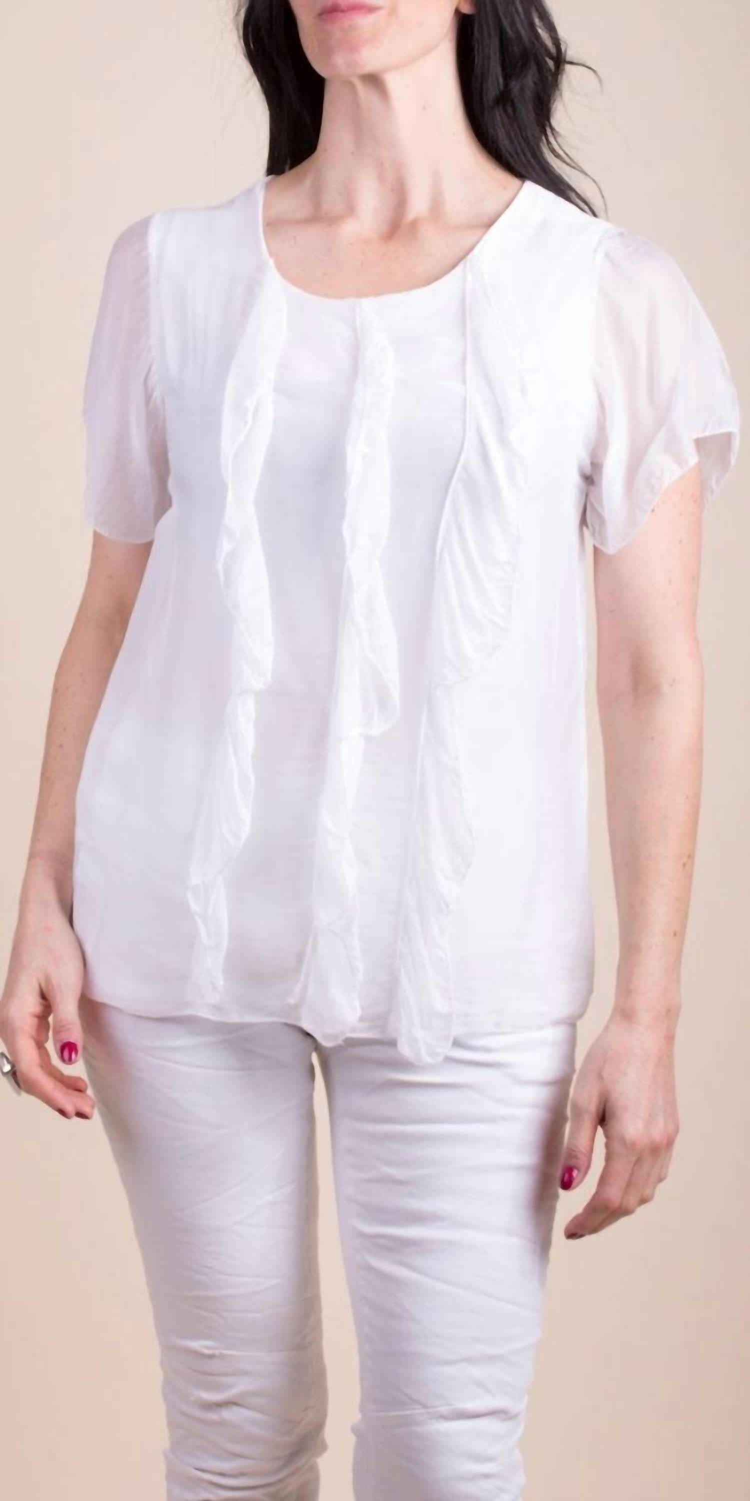 Gigi Moda - Nizza Short Sleeve Silk Top