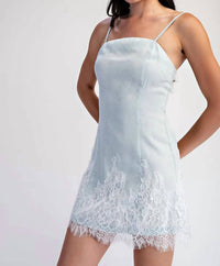 Edit By Nine - Lace Spaghetti Strap Mini Dress
