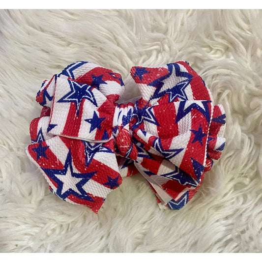 Kids Charm - Girls Stars And Stripes Big Tassel Headband
