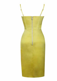 Miss Circle - Lyla Satin Corset Dress With Crystals