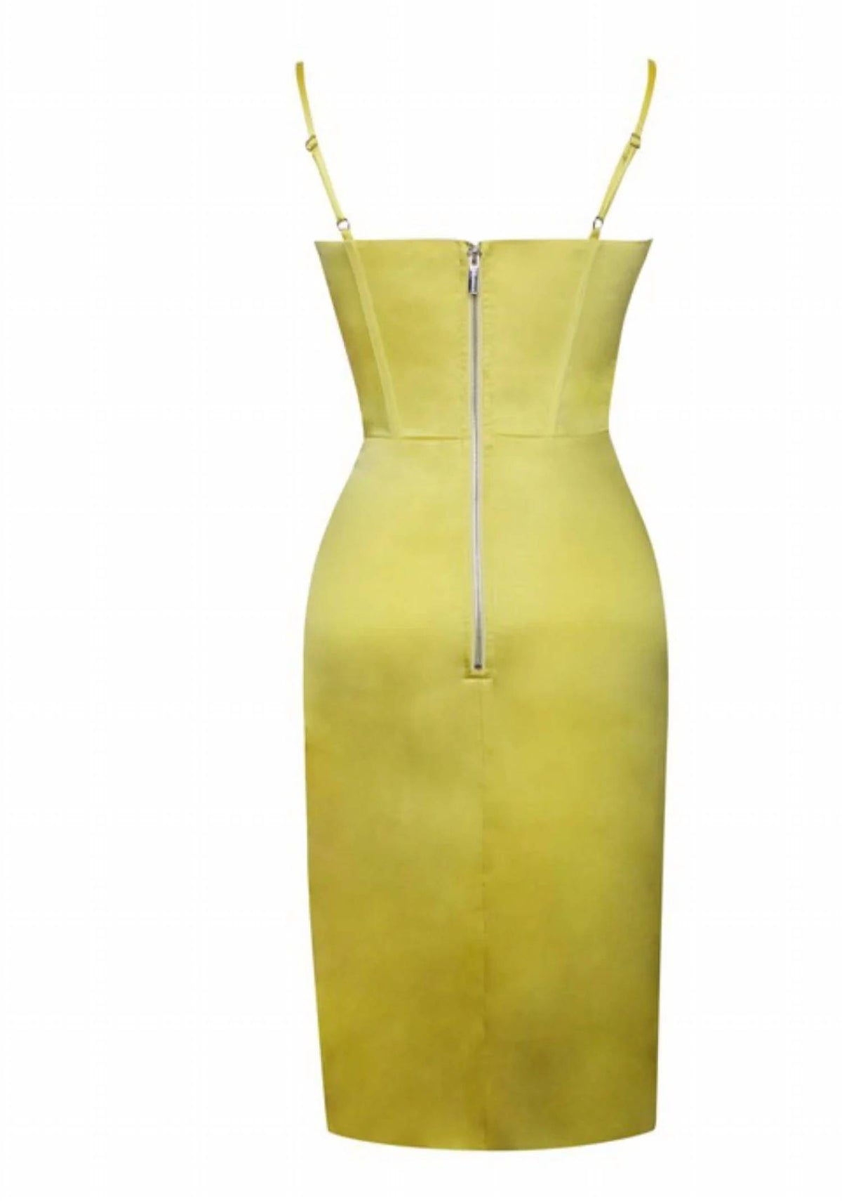 Miss Circle - Lyla Satin Corset Dress With Crystals