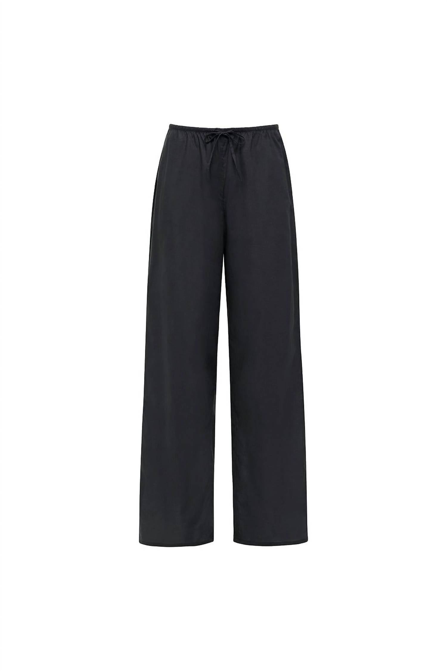Montce - Drawstring Wide Leg Pant