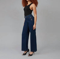 Lola Jeans - Women's High Rise Wide Leg Jeans