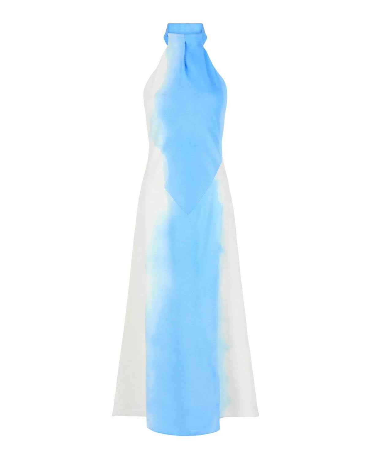 Salvatore Ferragamo - Women's Abstract-print Halterneck Dress