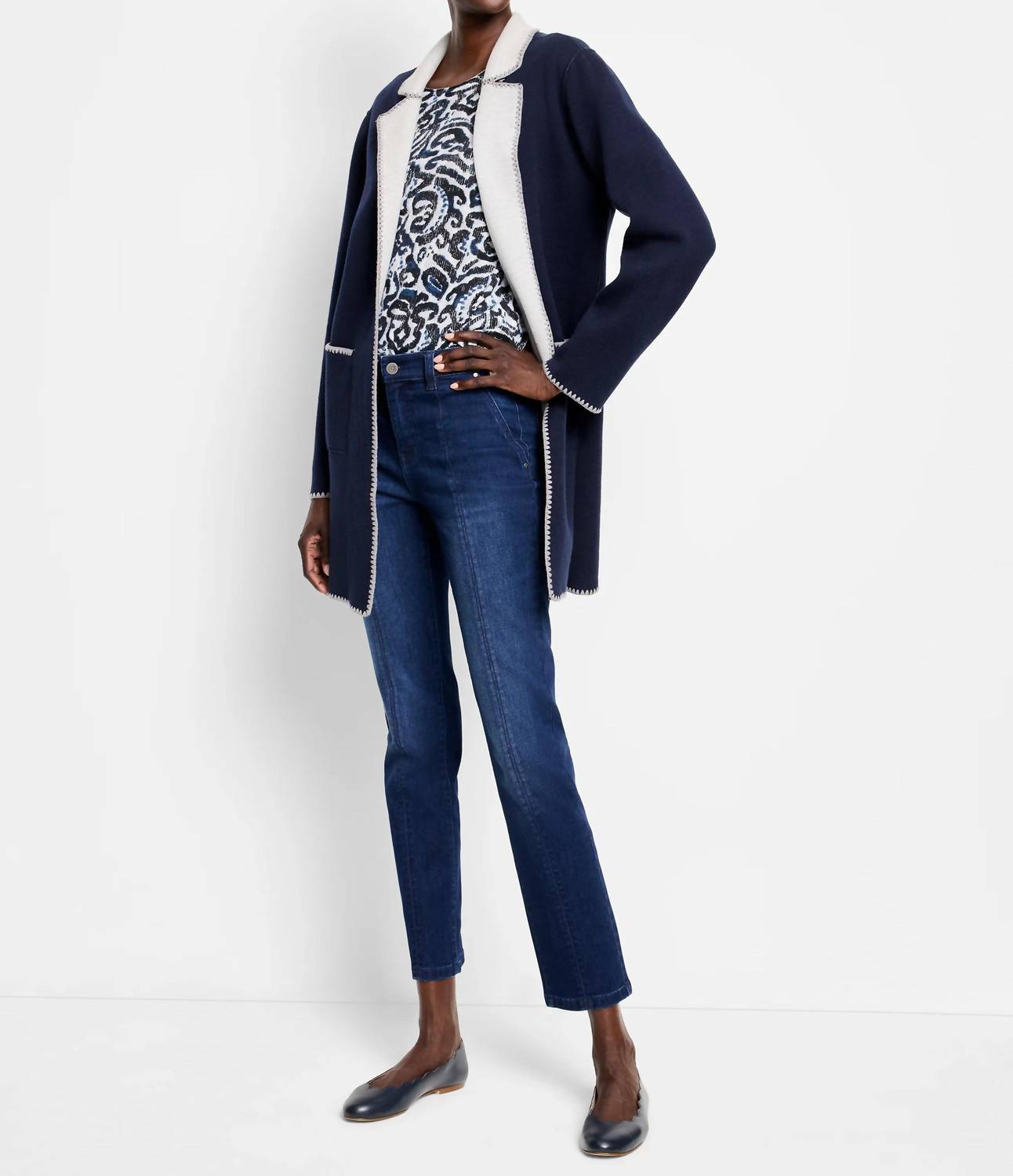 Nic + Zoe - Cool Nights Reversible Knit Jacket
