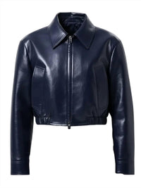 Agolde - Nahla Cropped Leather Jacket