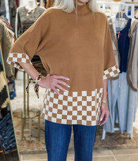 Yolly - Diana Checkered Sweater