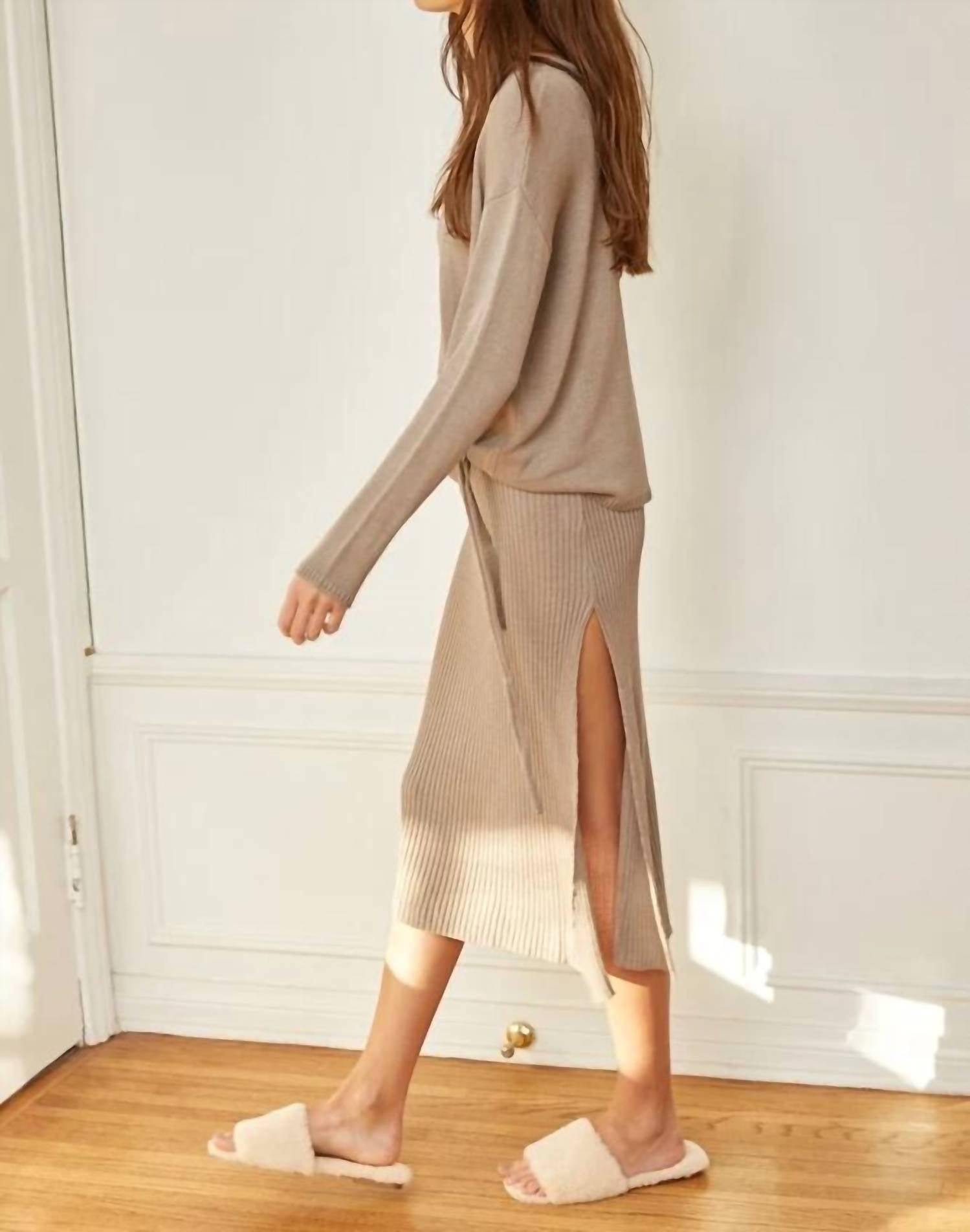 By Together - Front tie knit sweater