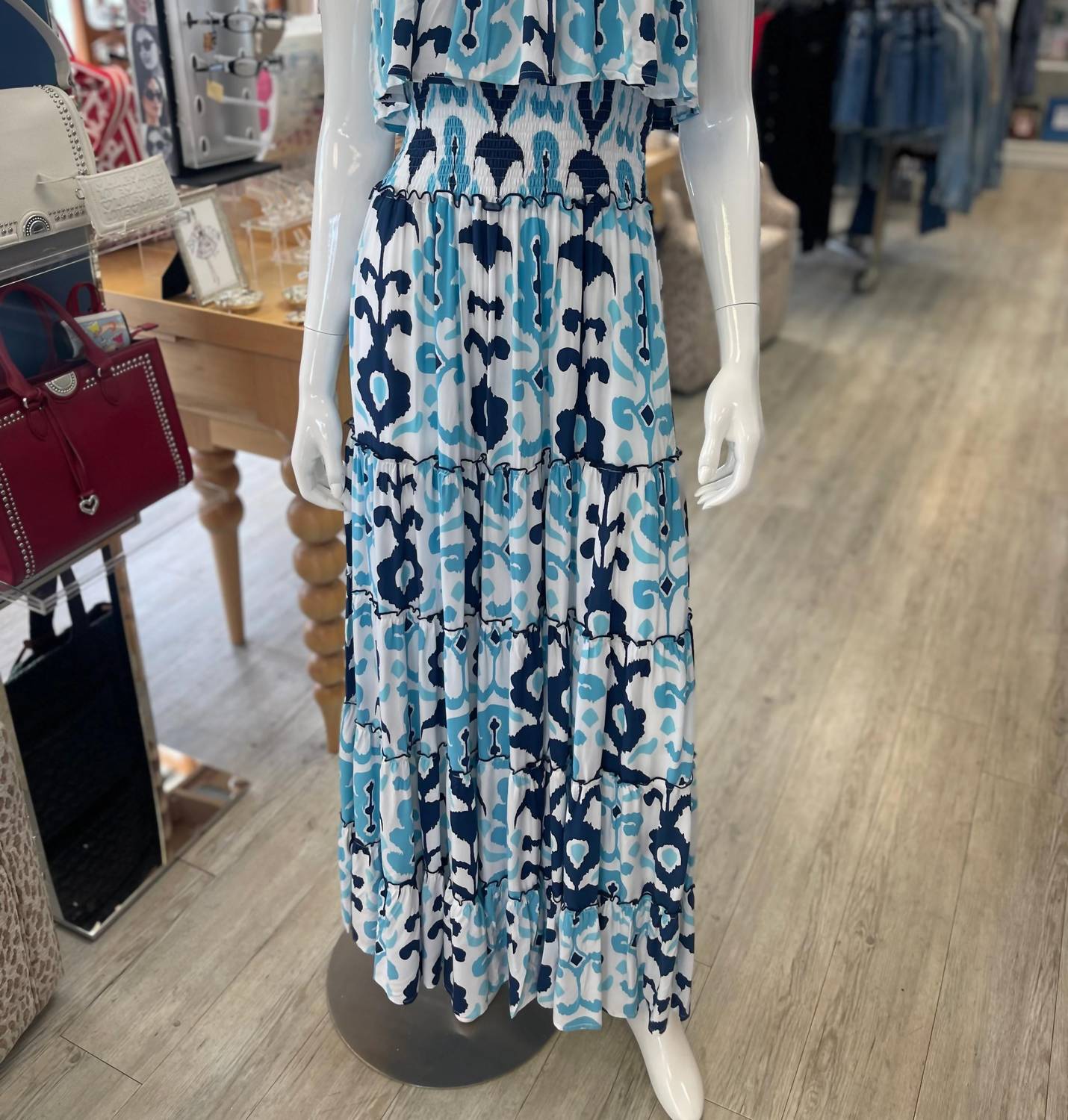 Skemo - Women's Sumba Ruffle Maxi Dress