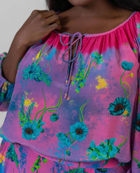 La Fuori - Floral Long Sleeve Top