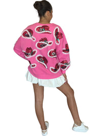 Queen Of Sparkles - Santa Cowboy Hat Sweatshirt